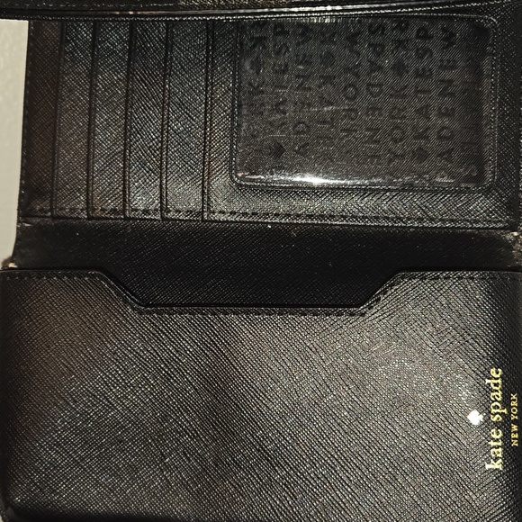 Kate Spade Black Saffiano Clutch with Gold Accent - Picture 3 of 8